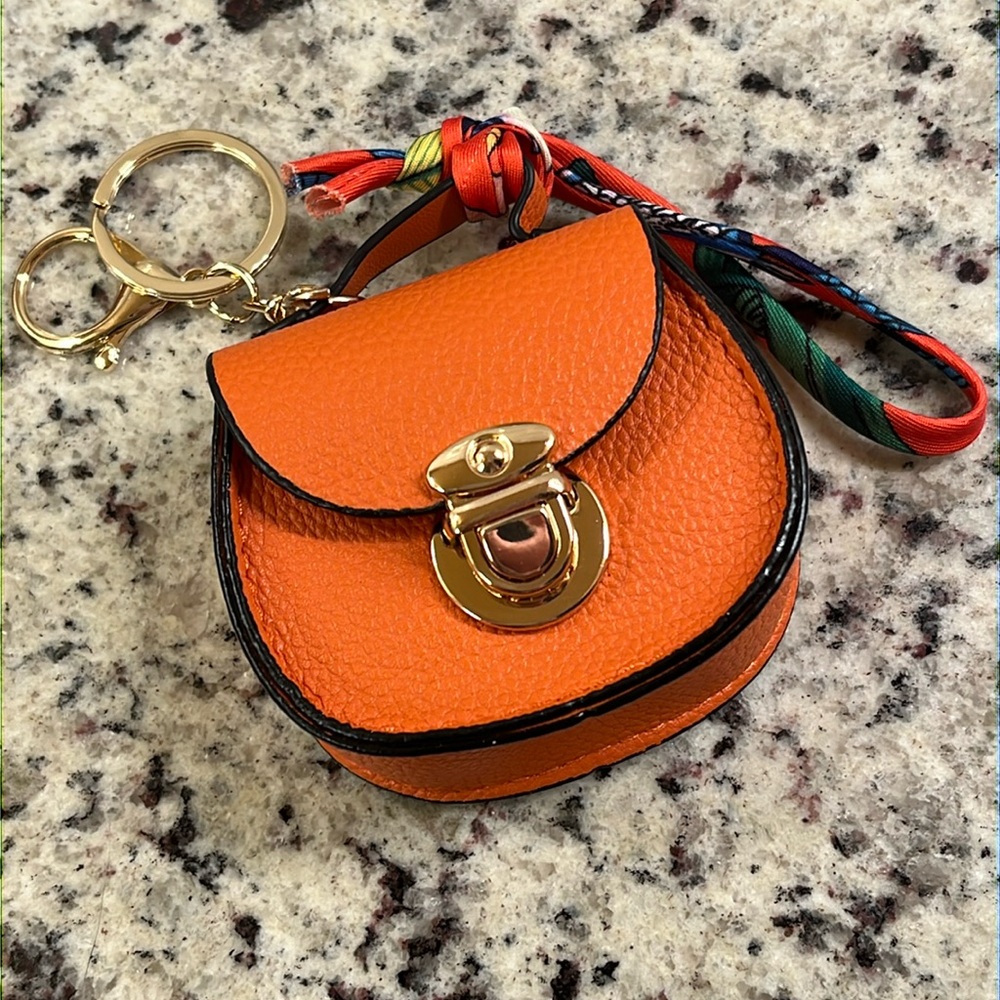 Orange Purse Bag Charm NWT